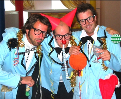 Party bureau noel avec de vrais fous.